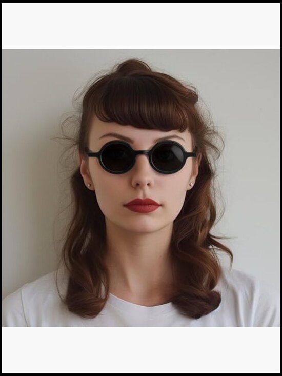 Round Sunglasses with Spring Hinge Polycarbonate Frame UV400 main image 6
